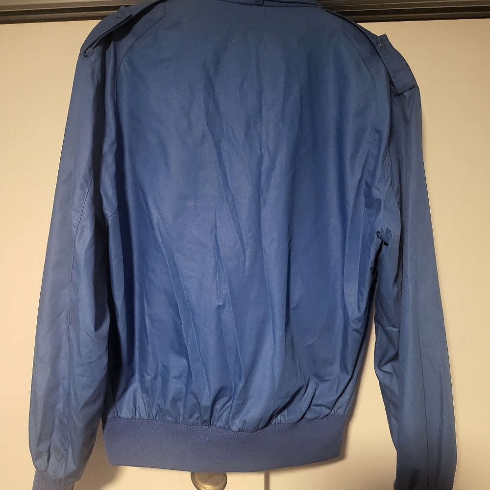 Vintage Members Only Blue Windbreaker Jacket. - Picture 3 of 10